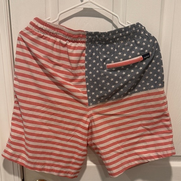 Chubbies Red White and Blue Swim Trunks - Picture 3 of 6